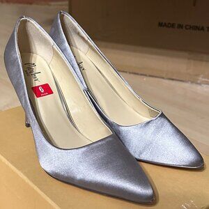 Menbur Stiletto Casual Heels Solid Gray Size 6 US